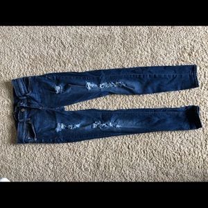Express skinny jeans - distressed